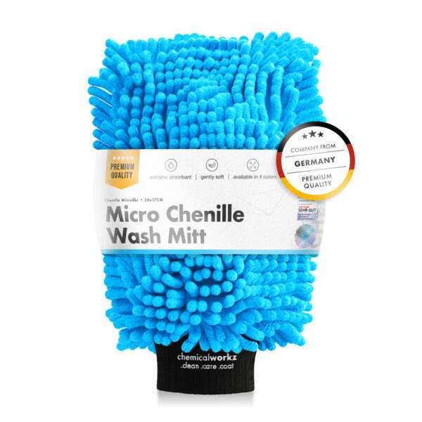 chemicalworkz Chenille Wash Mitt – Blue